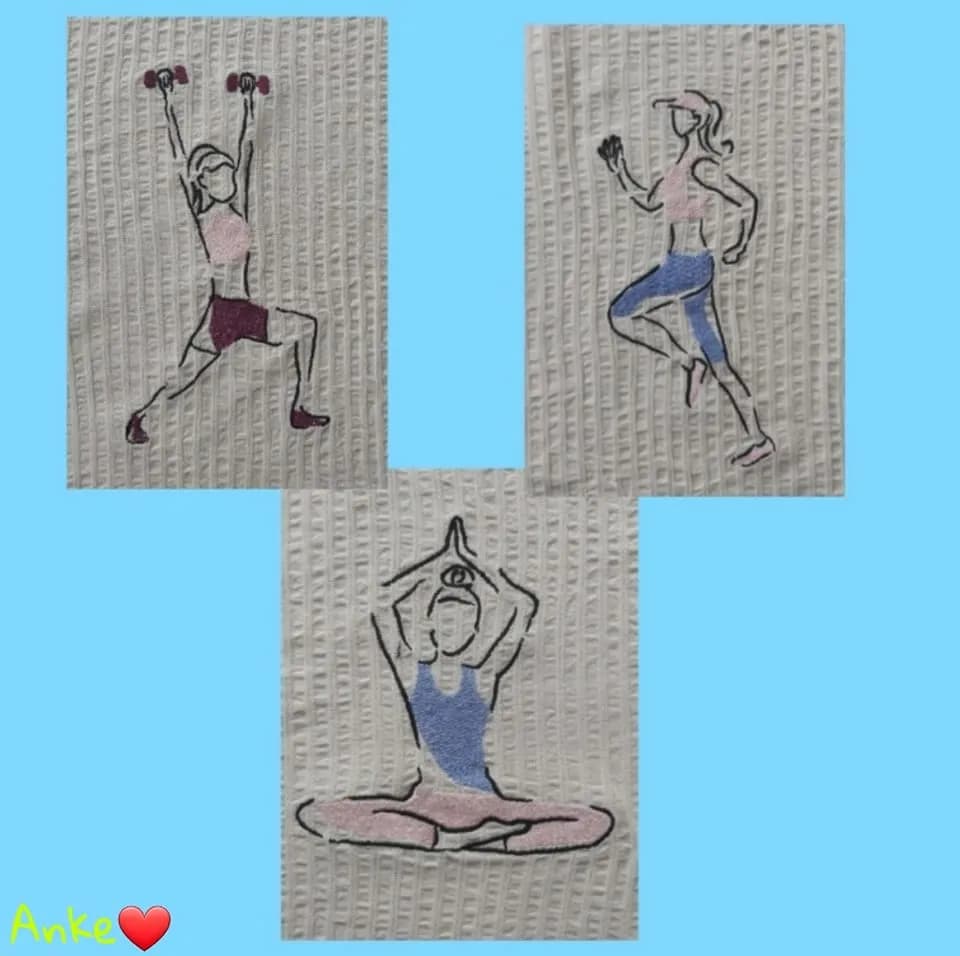 Stickdatei Sport mit Sprüchen