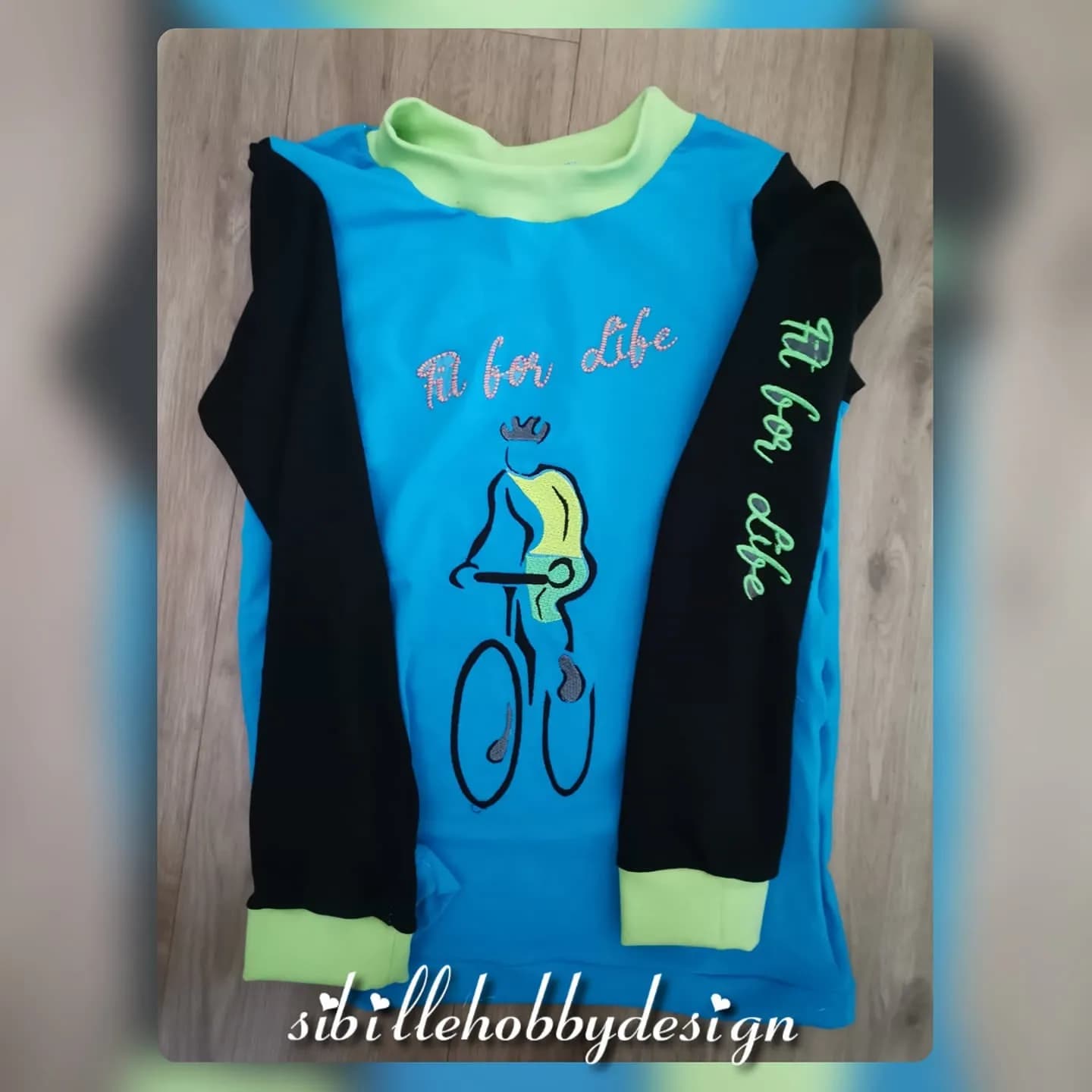 Stickdatei Sport mit Sprüchen