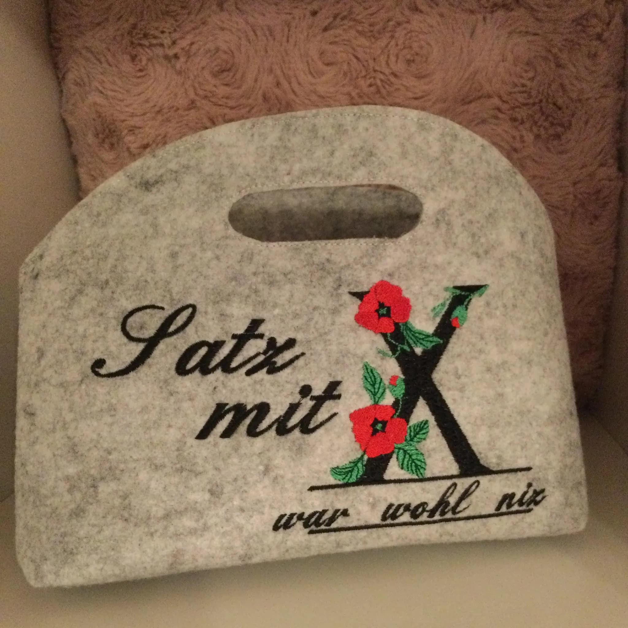 Stickdatei Monogramm Blumen Alphabet