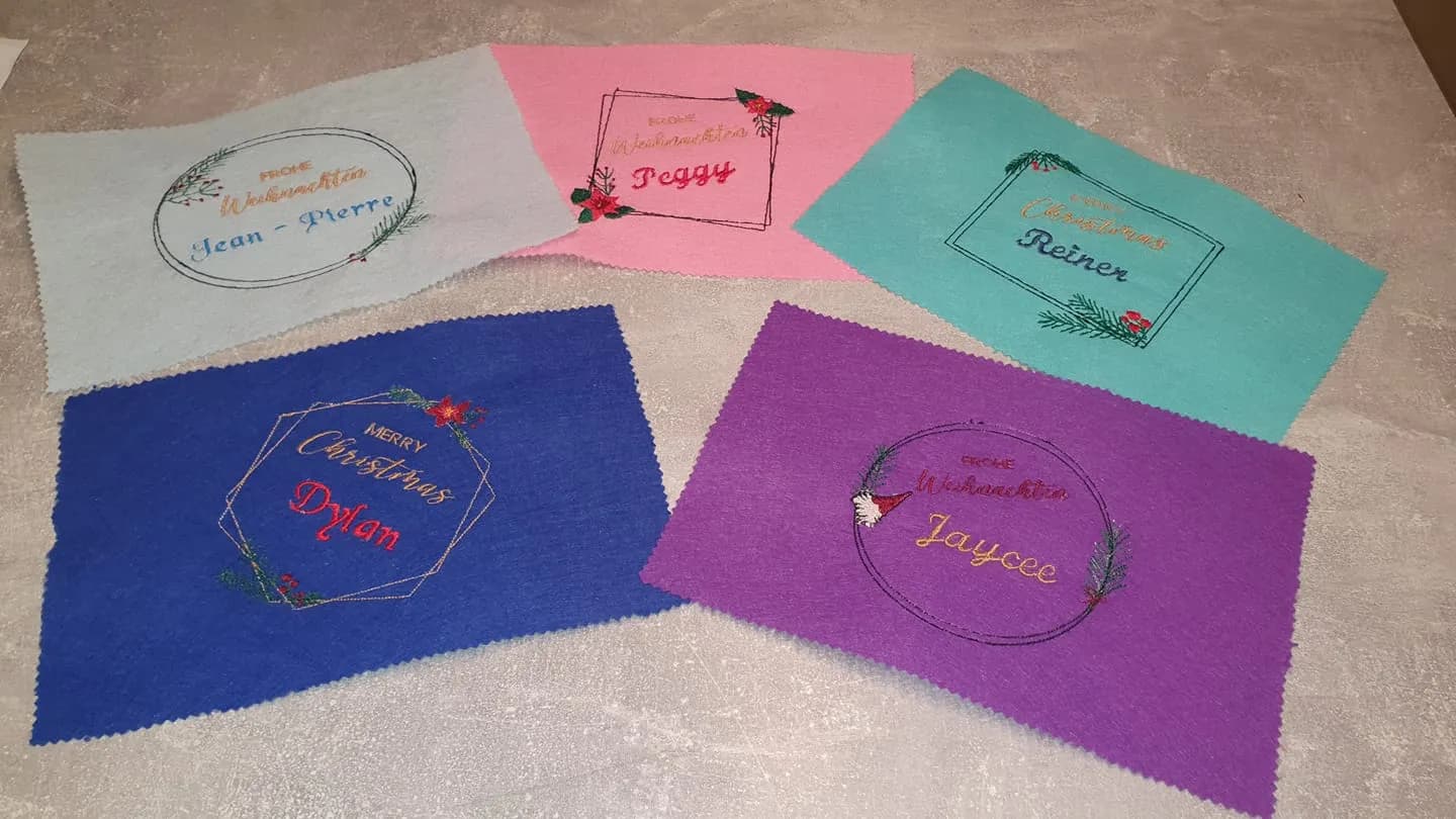 Stickdatei Weihnachten Rahmen