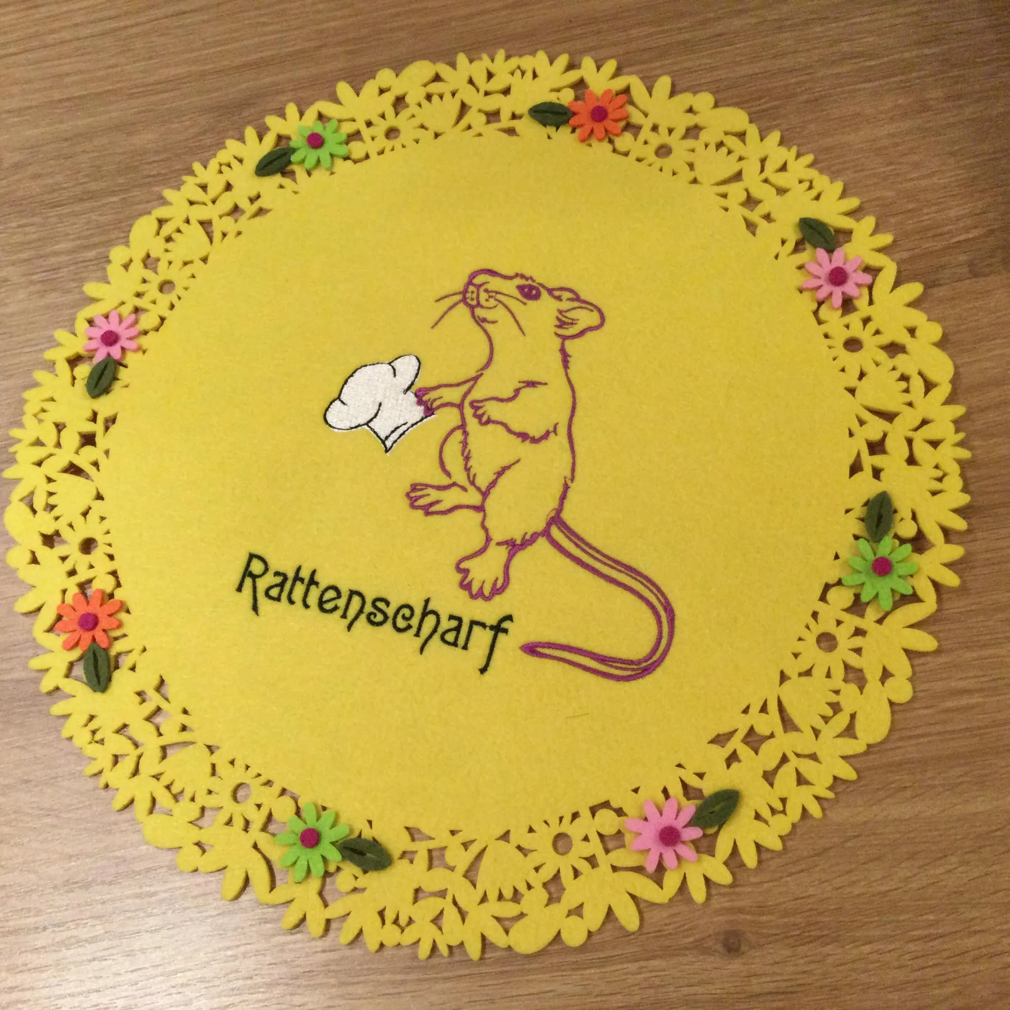 Stickdatei Ratte Ratatouille