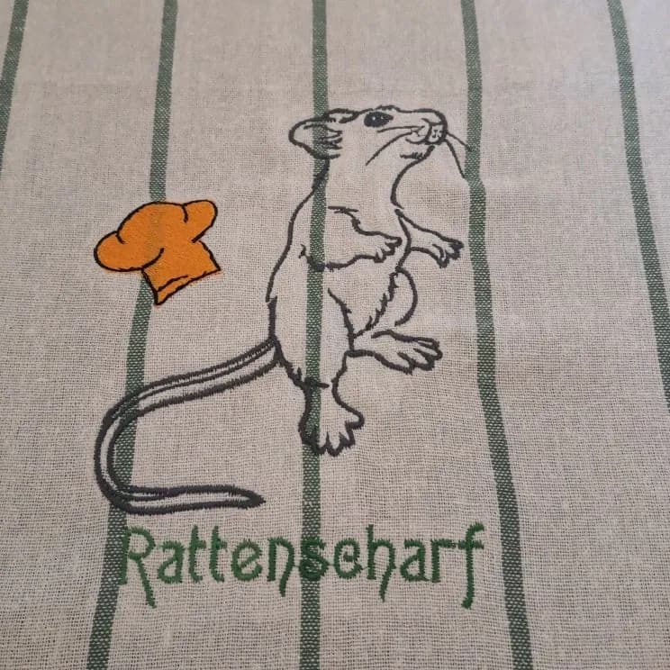 Stickdatei Ratte Ratatouille