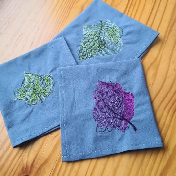 Stickdatei Serie Set WeinLaub