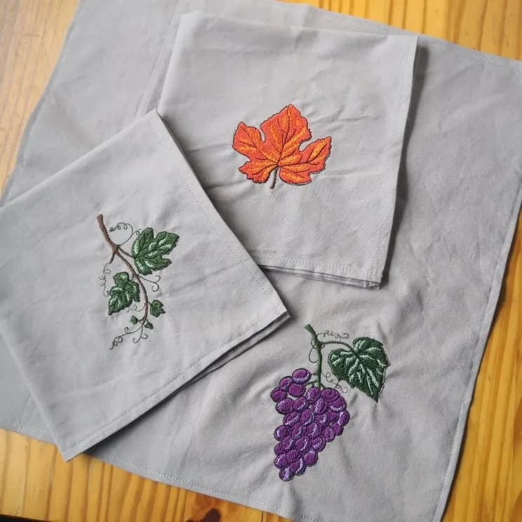 Stickdatei Serie Set WeinLaub