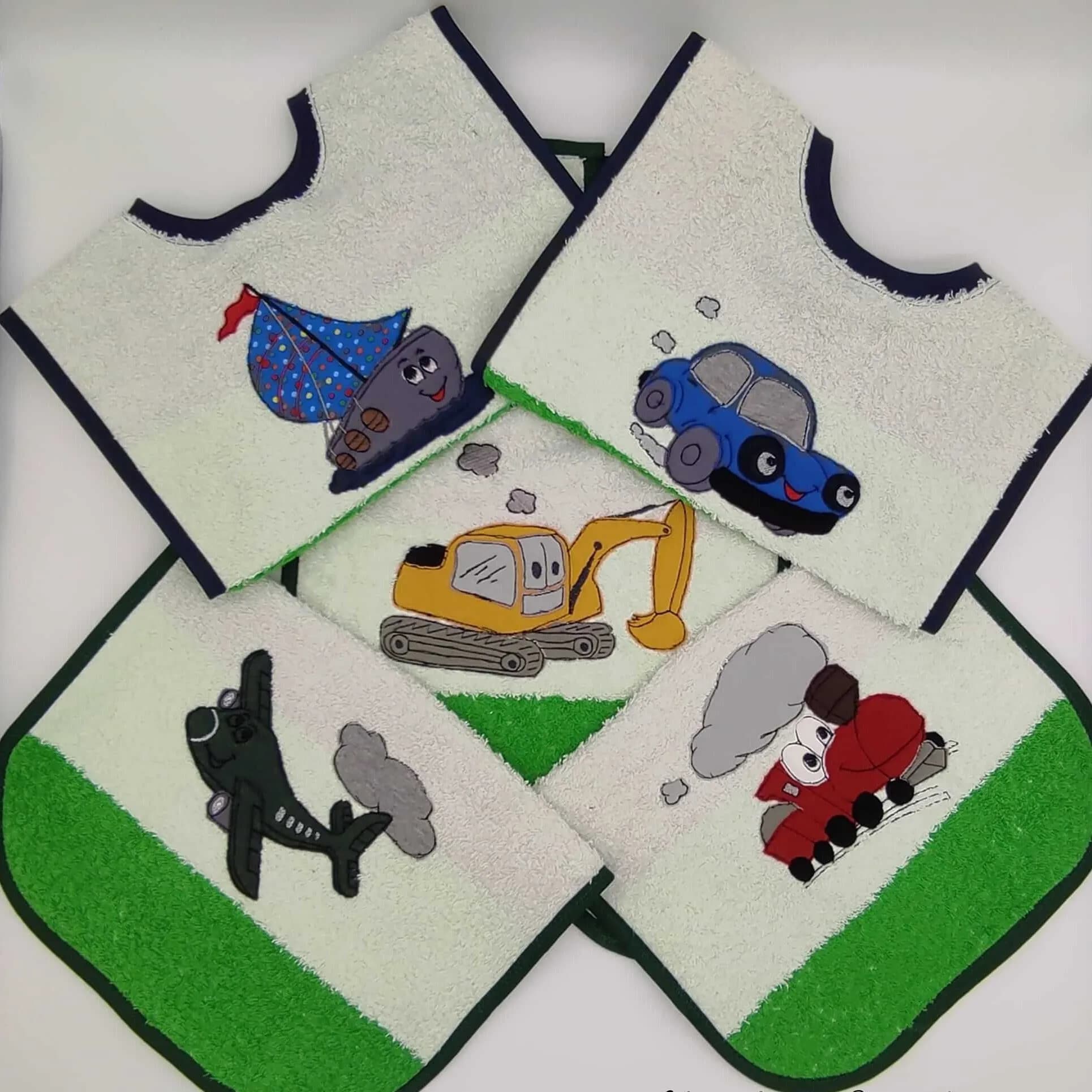 Stickdatei Jungs Doodle Applikation Set