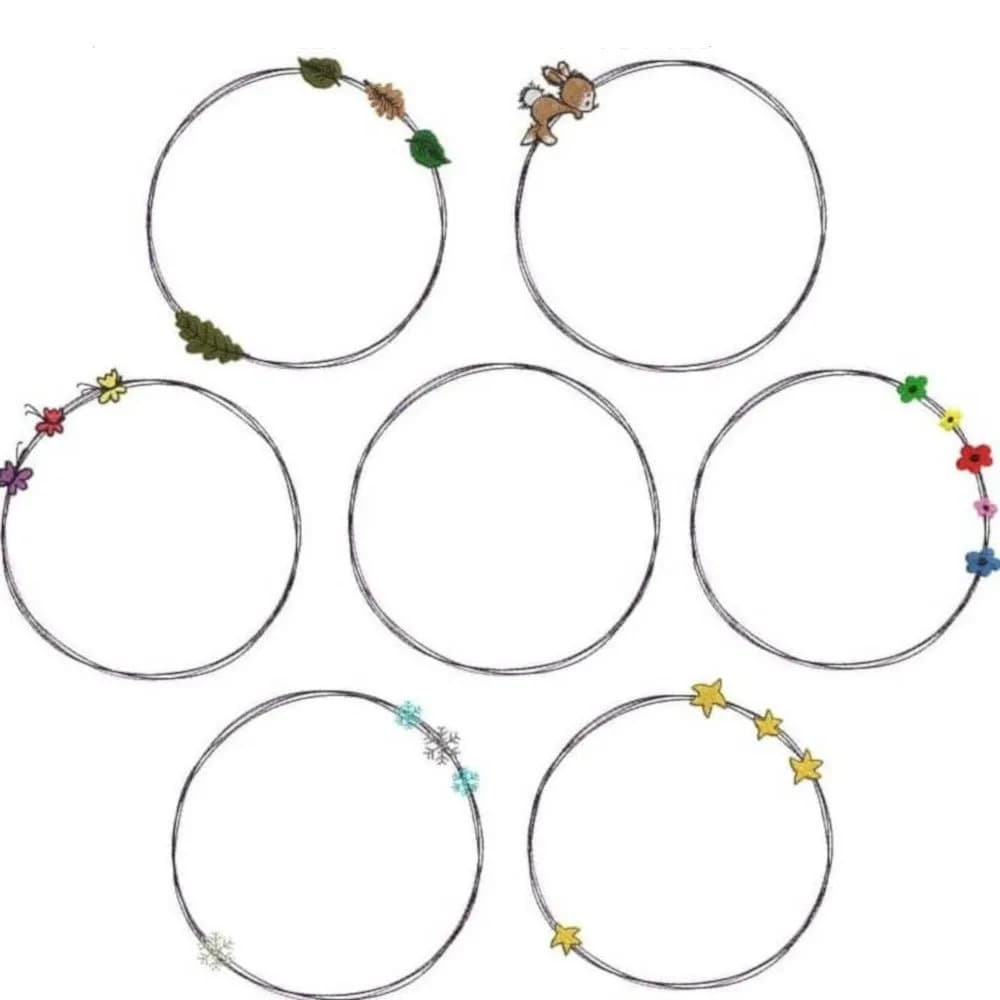 Stickdatei Doodlerahmen Set