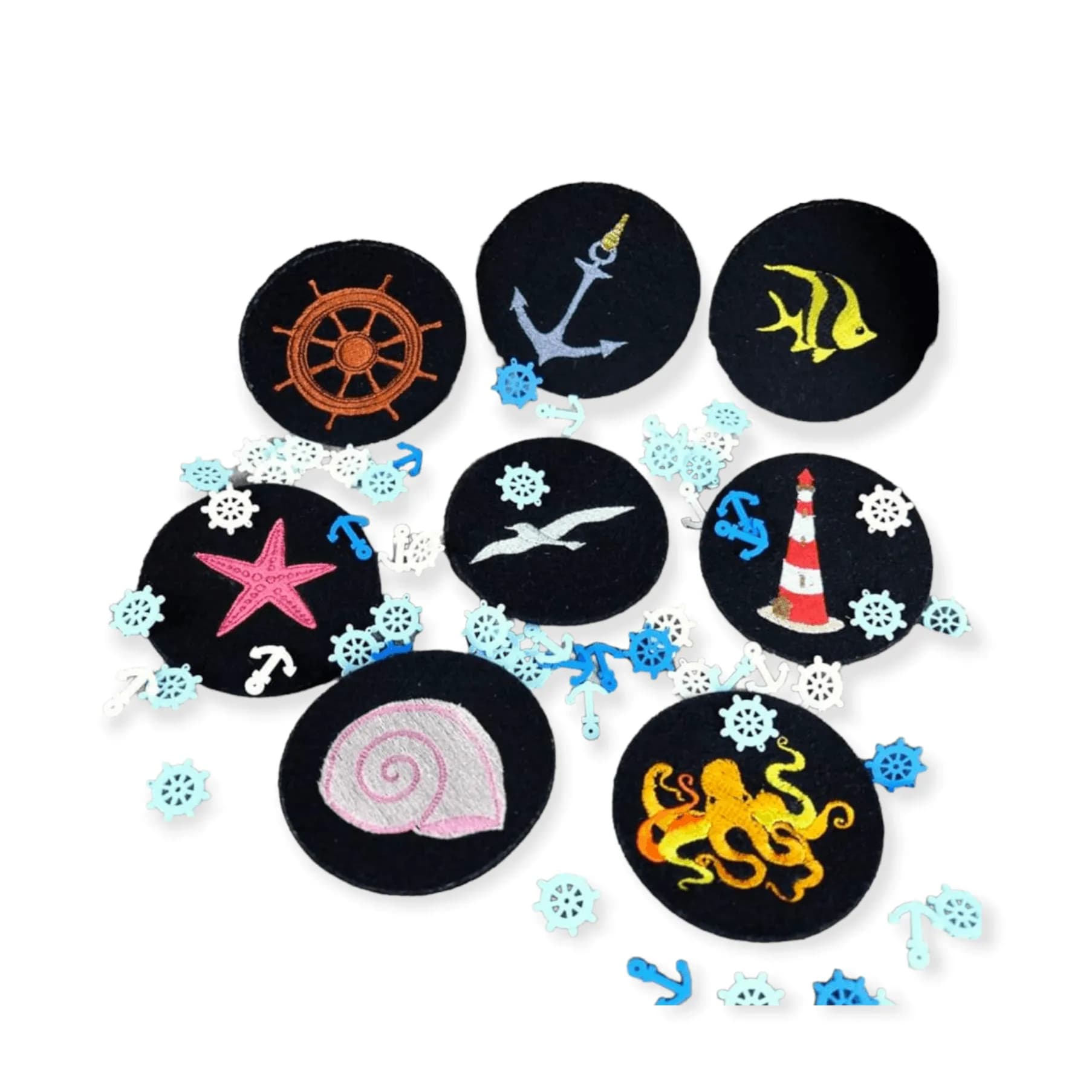 Stickdatei Nautical Solos im Vintagestyle Set