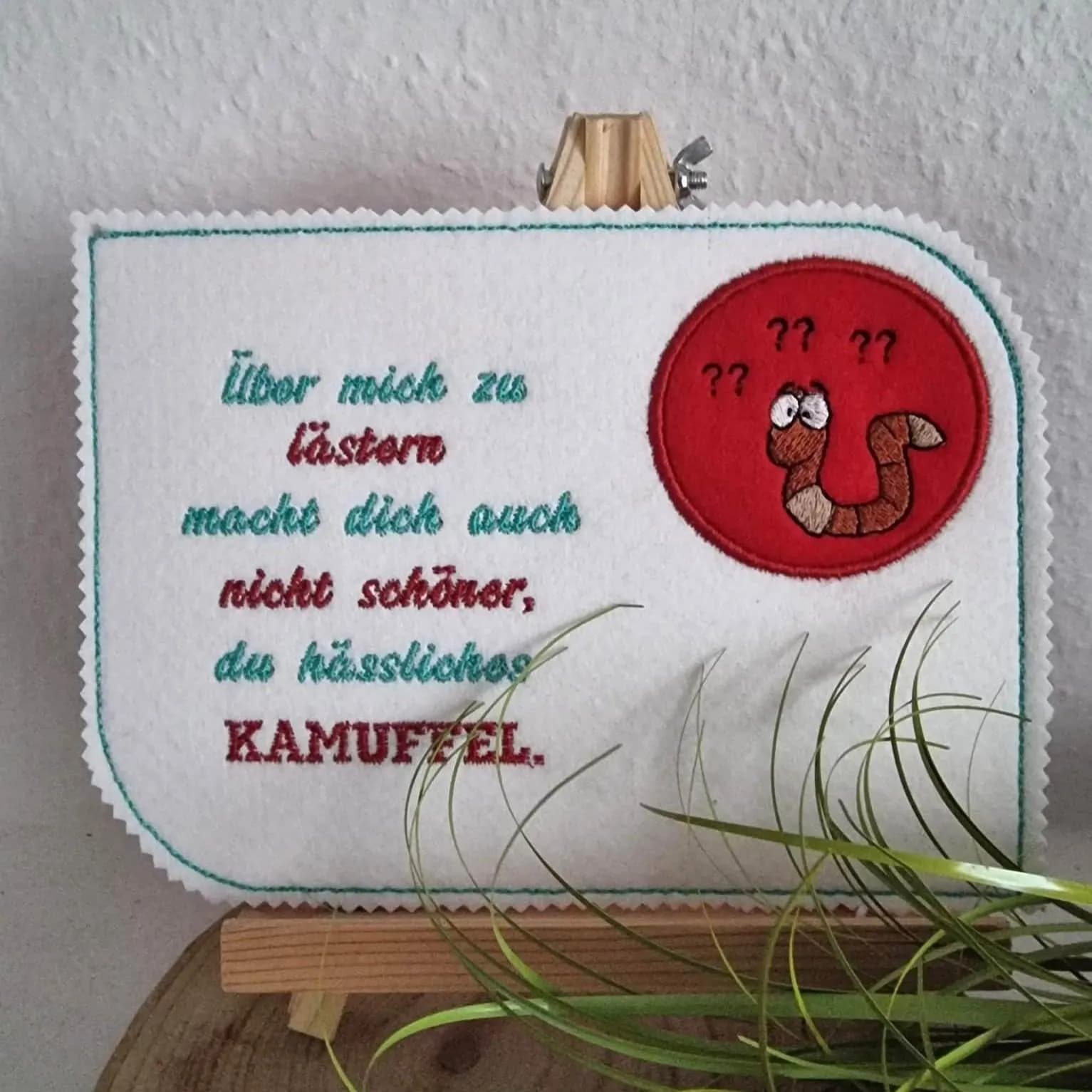 Stickdatei Sprüche Spruch Kamuffel