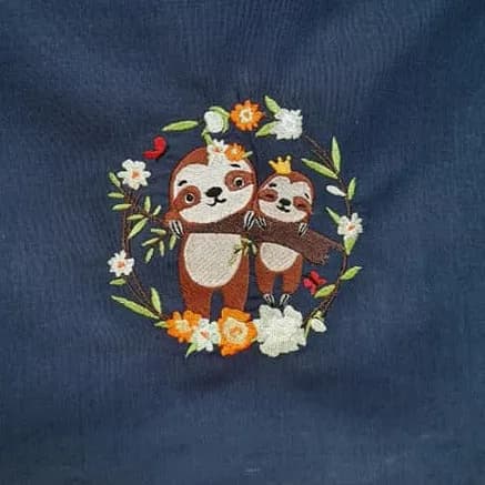 Stickdatei Faultier Vollstick