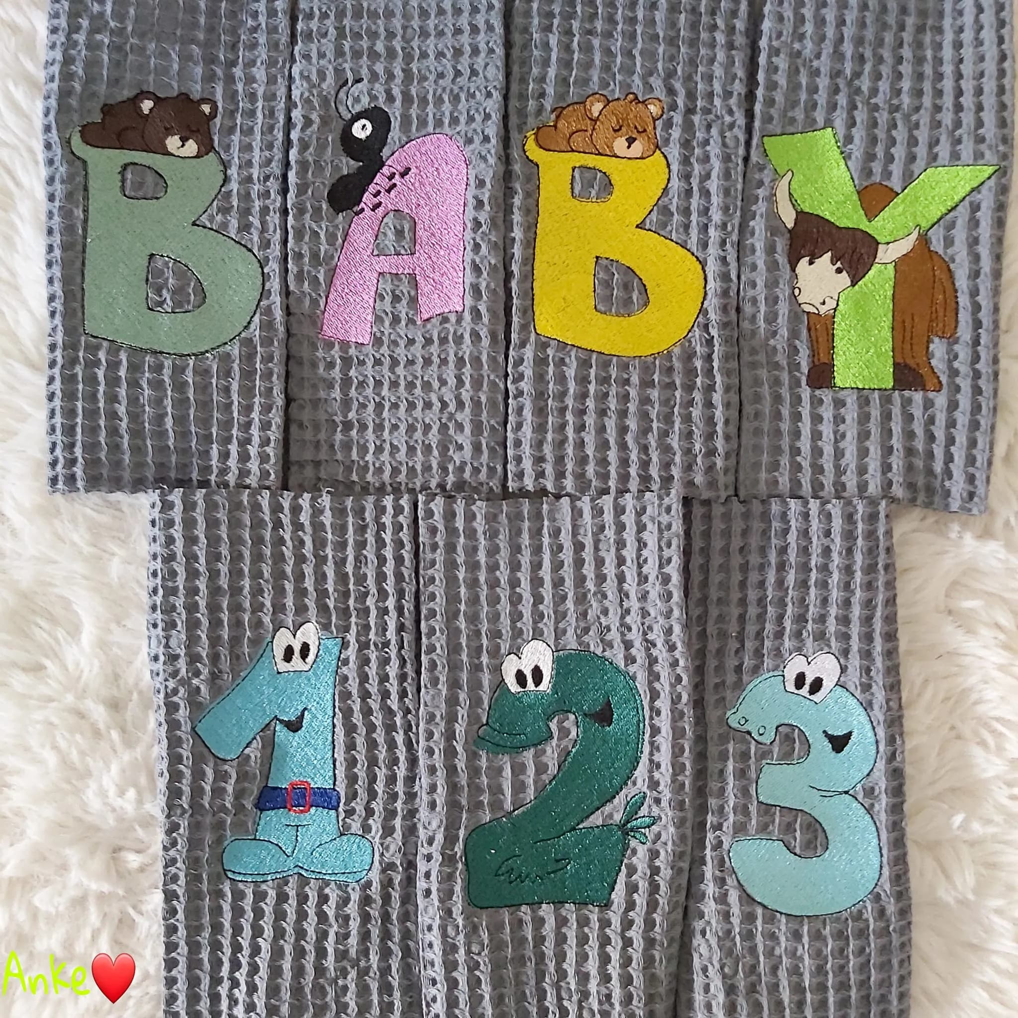 Stickdatei Zahlen - Fantasy 10-teilig