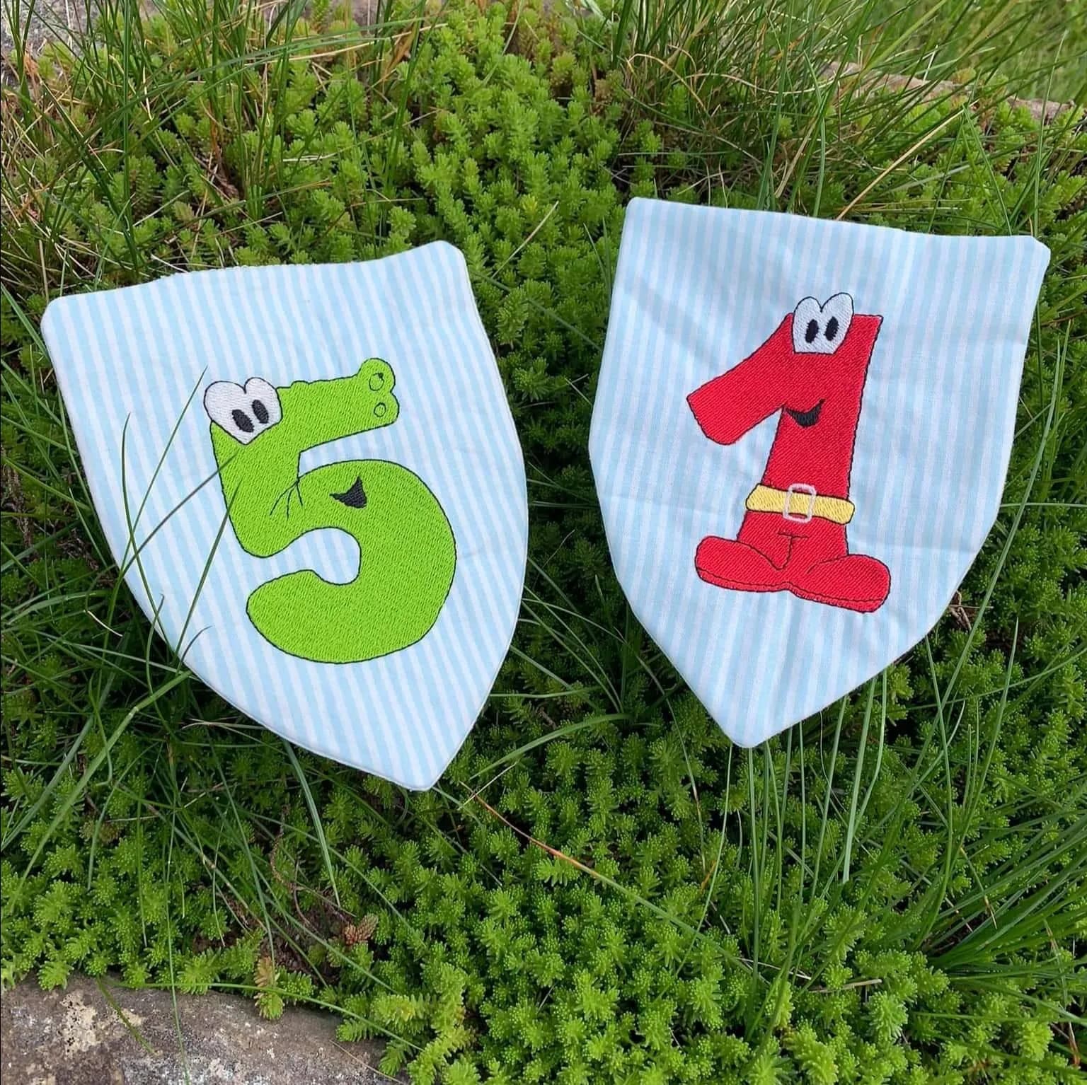 Stickdatei Zahlen - Fantasy 10-teilig