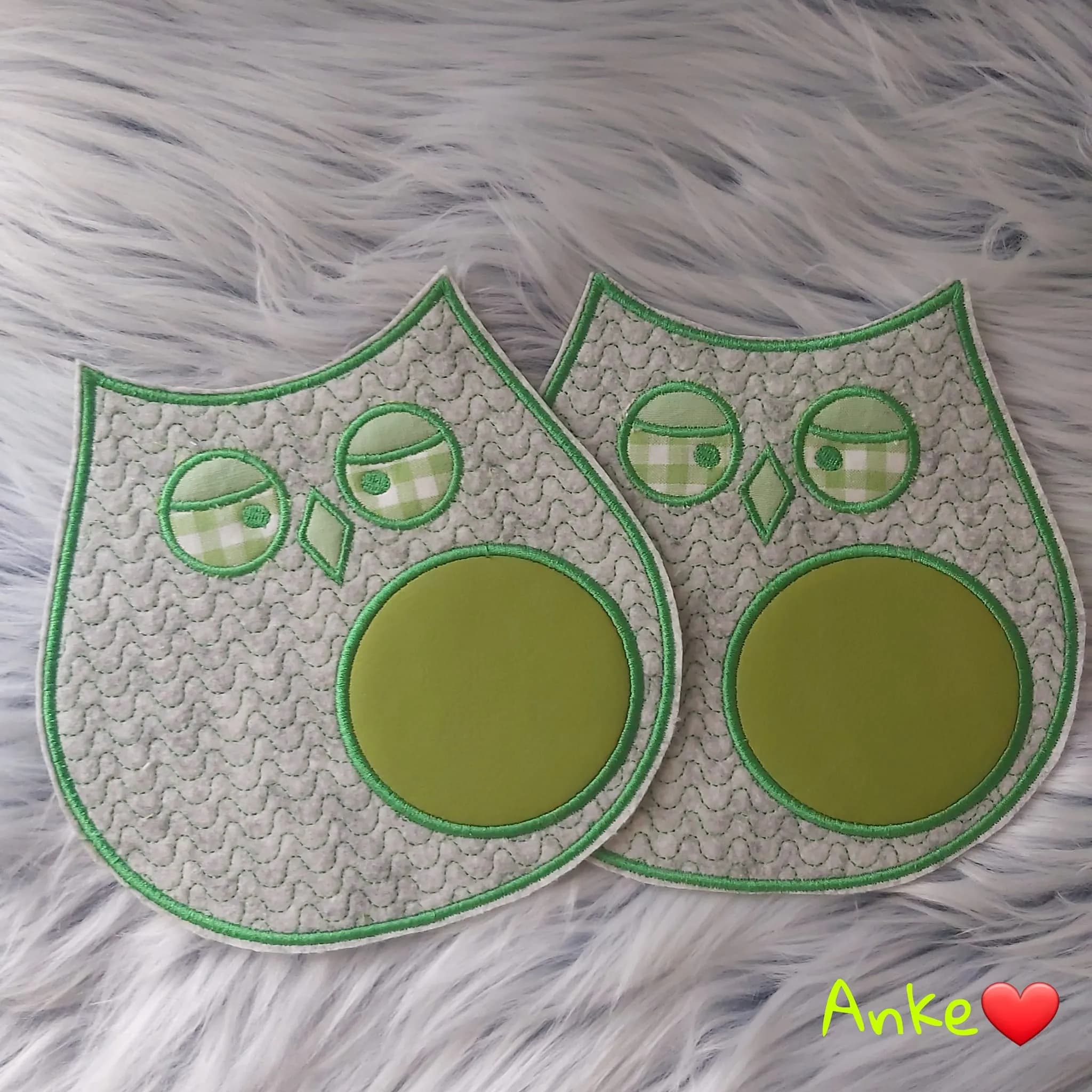 ITH Stickdatei Eule Set Tassenlounge / MugRug