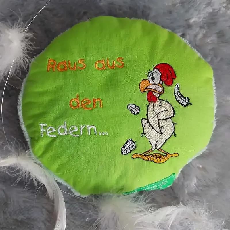 Stickdatei Verrückte Hühner